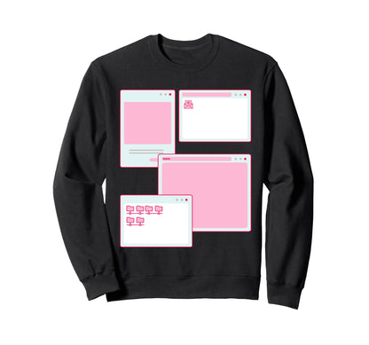 Vaporwave Aesthetic 90S Grunge Sweatshirt - Fun Novelty Design for Adults