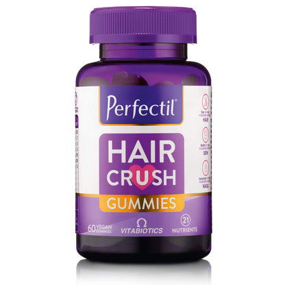 Vitabiotics Perfectil Hair Crush Gummies - 60 Chewable Tablets