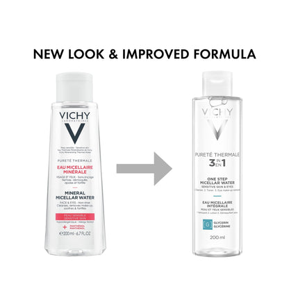 Vichy Mineral Micellar Water - Gentle Makeup Remover & Cleanser for Sensitive Skin