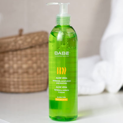 Babe Aloe Vera Gel for Sensitive Skin - Soothing Relief & Moisturizing After Sun Care