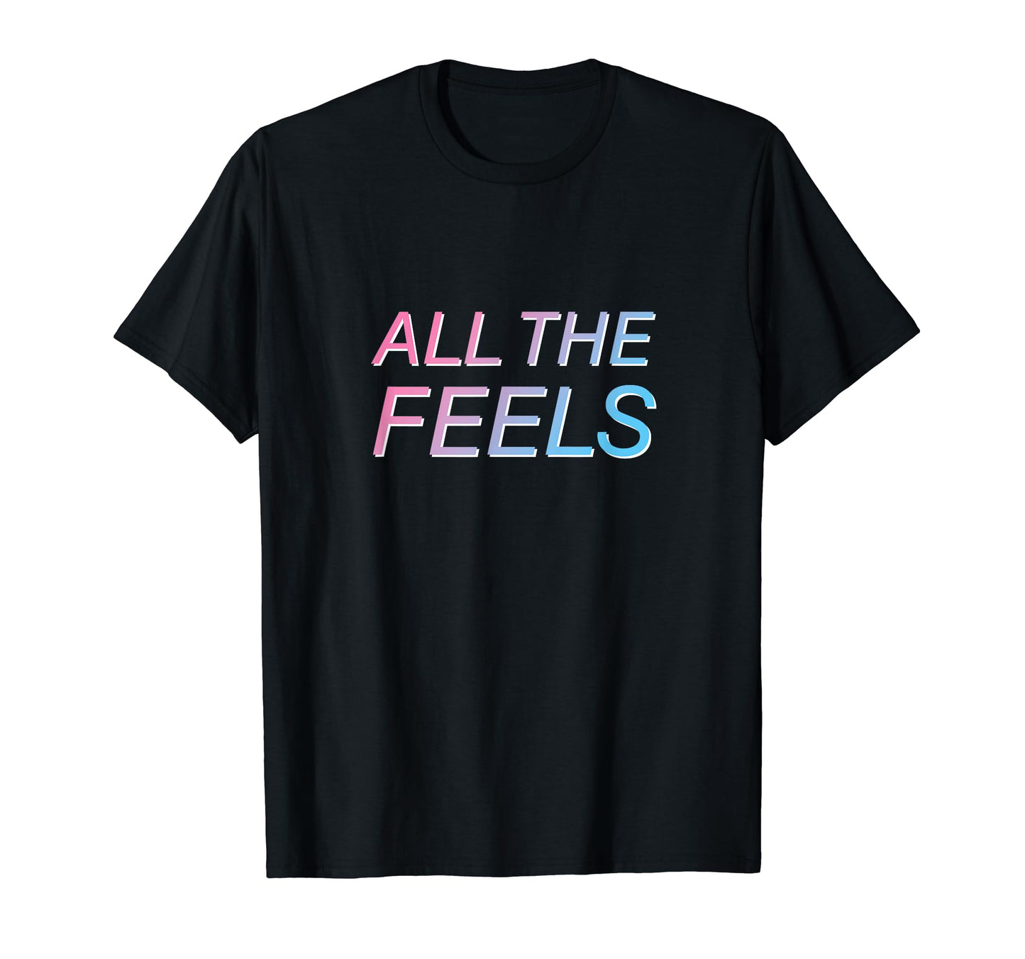 All Feels Vaporwave Aesthetic T-Shirt - Trendy Graphic Unisex