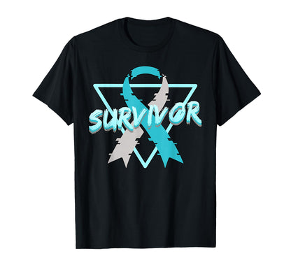 Cervical Cancer Awareness Survivor T-Shirt - Trendy Graphic Men Women