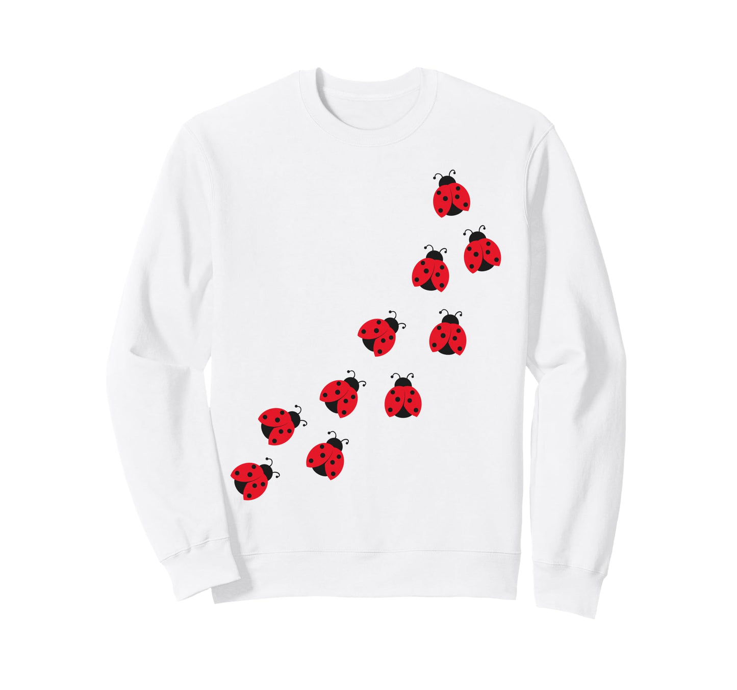 Ladybug Y2K Grunge Teen Whimsy Twee Sweatshirt - Aesthetic Graphic Unisex