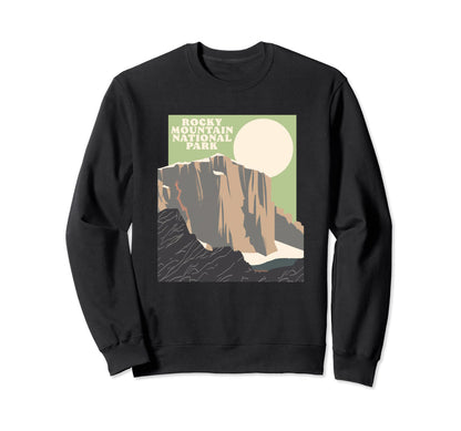 Rocky Mountain National Park Peak Sweatshirt - Aesthetic Graphic Men Women