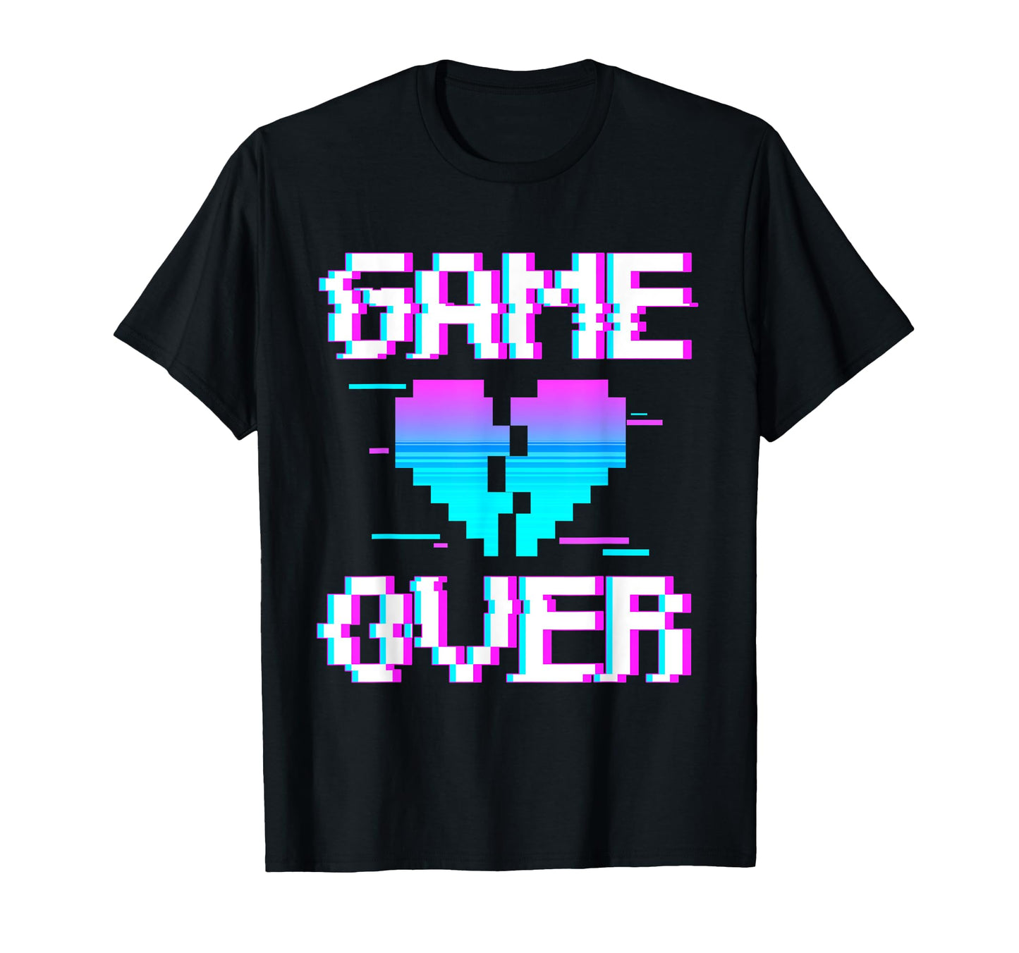 Game Over Yami Kawaii Pastel Goth T-Shirt - Custom Art Print Men Women