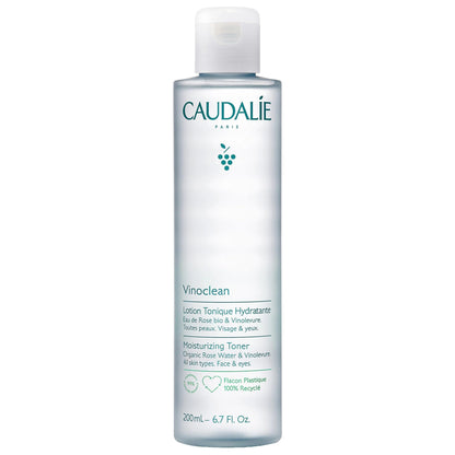 Caudalie Vinoclean Moisturizing Toner - Natural, Vegan, Dermatologically Tested Skincare for All Skin Types