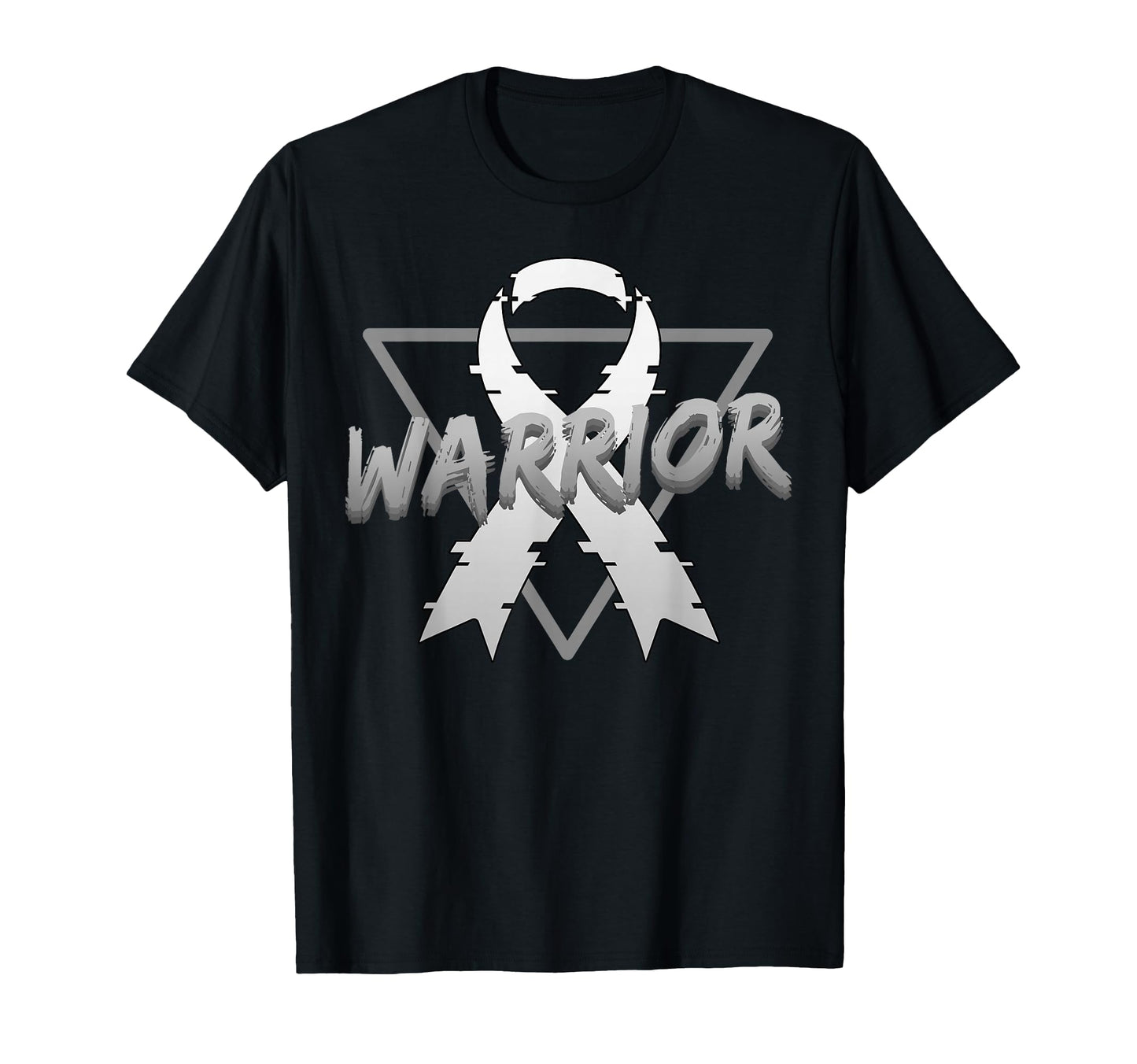 Brain Cancer Awareness Warrior T-Shirt - Fun Novelty Design Men Women