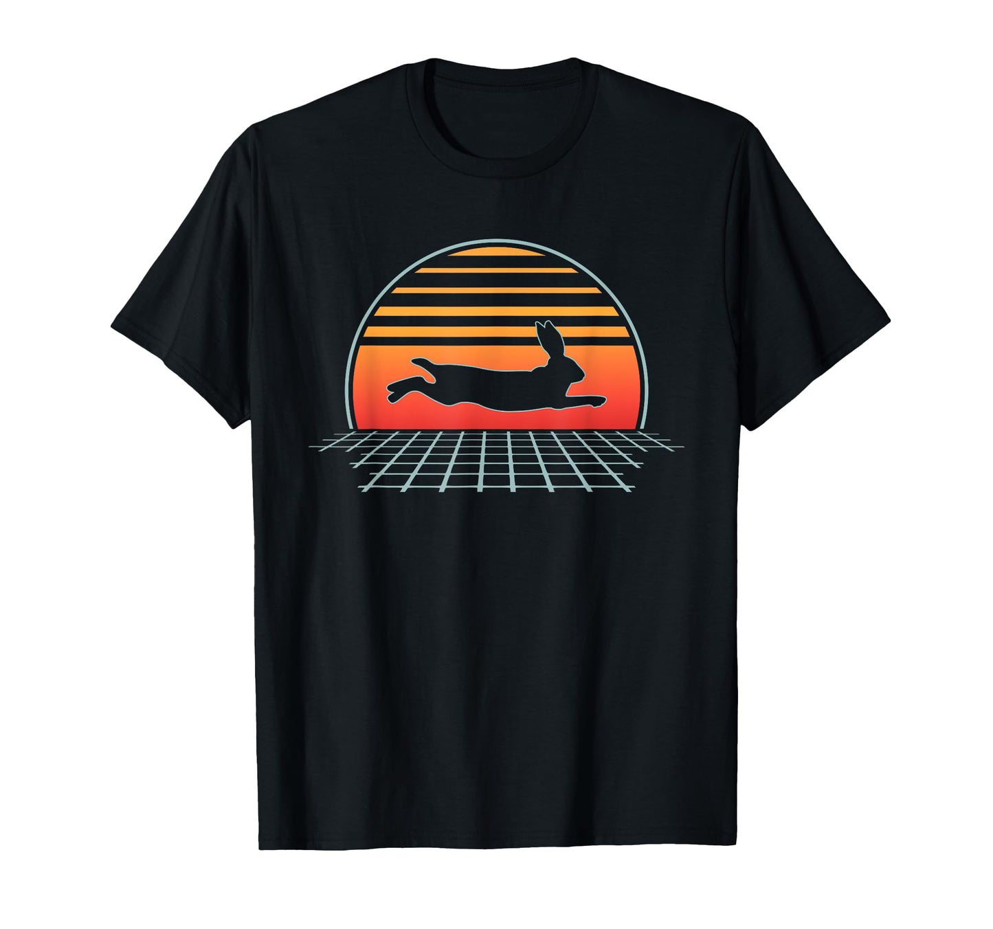 Rabbit 70S 80S Bunny Vaporwave Aesthetic T-Shirt - Unique Graphic Men Women