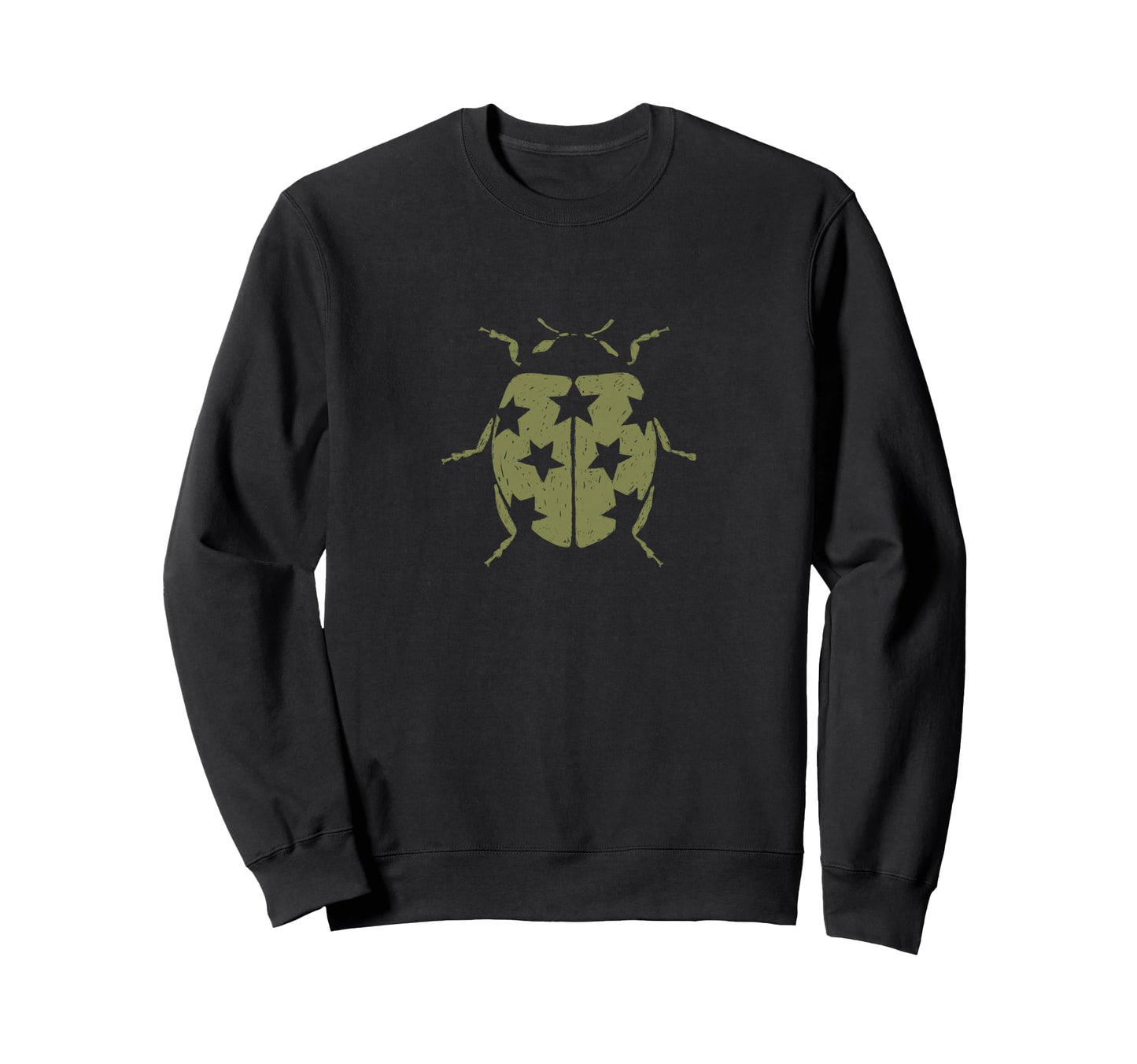 Fairy Grunge Ladybug Star Dots Whimsy Sweatshirt - Trendy Graphic Unisex