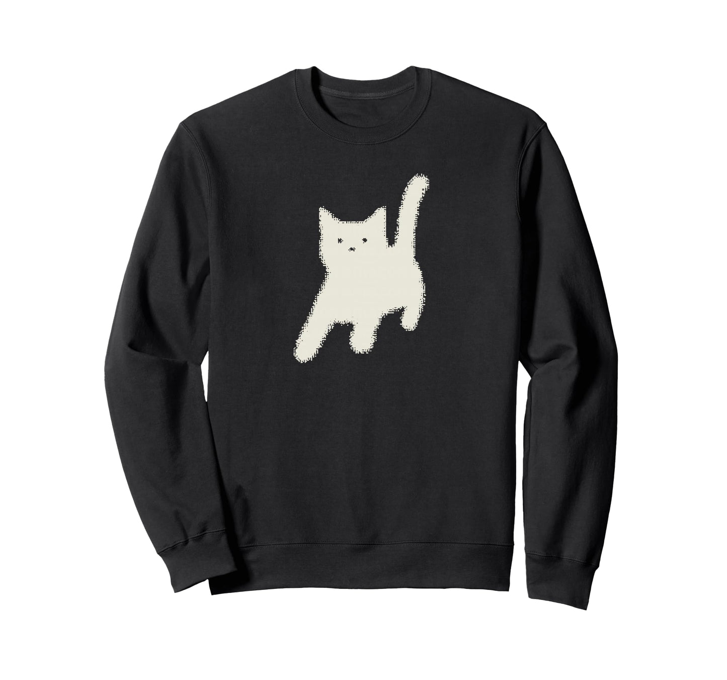 Y2K Cat Scary Back Tomcat 90S 80S Sweatshirt - Novelty Apparel for Adults