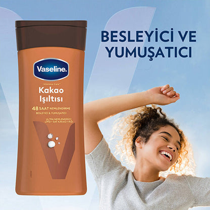 Vaseline Cocoa Glow Body Lotion 200ml - Deep Moisturizing Formula | Hydrating