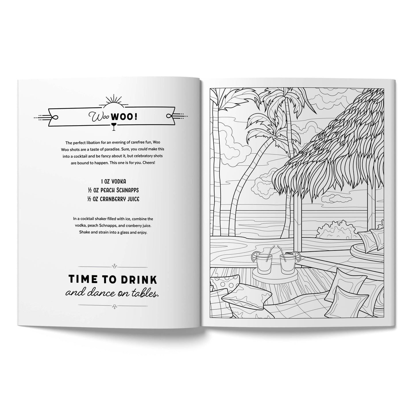 The Creative Mixed Drinks Coloring Book