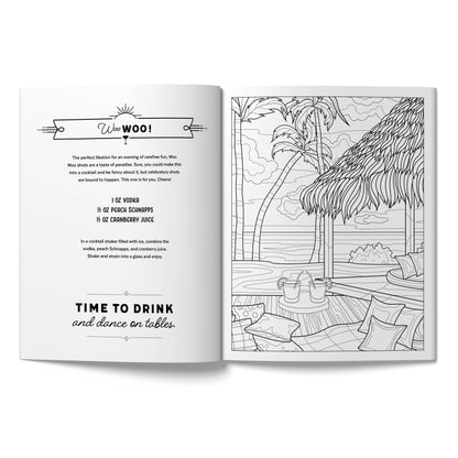 The Creative Mixed Drinks Coloring Book
