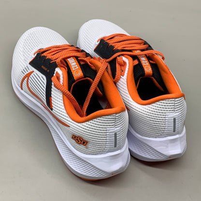 NIKE Zoom Pegasus 40 OK STATE White Shoes, Brilliant Orange & Black 9.5 W 8 M DZ5973-100