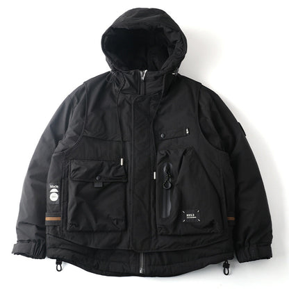Loose Outdoor Multi-pocket Winter Workwear Hooded Down Jacket