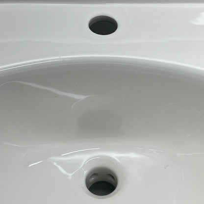 SLOAN Vitreous China Wall-Mounted Backsplash Lavatory Sink White SS3103