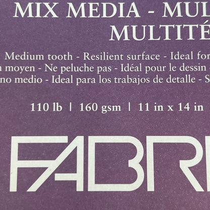 FABRIANO I264 (5 PACK, 60 Each) 11" x 14" Mix Media - Multi -Technique Paper