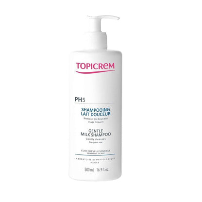 Topicrem Gentle Shampoo PH5 - 16.91 fl oz, Paraben-Free, For Sensitive Scalps & All Hair Types
