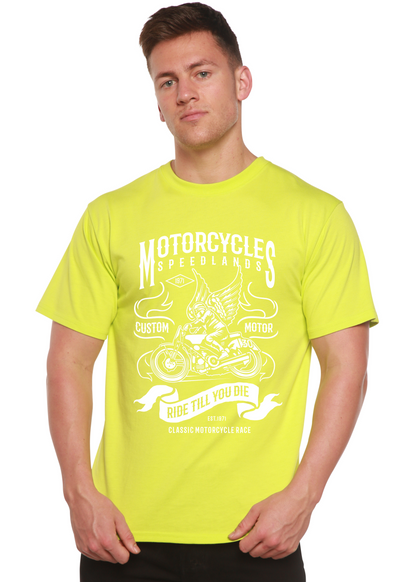 Motorcycles Men's Bamboo Viscose/Organic Cotton Short Sleeve Graphic T-Shirt