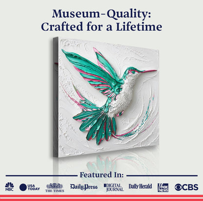 3D Hummingbird Wall Art