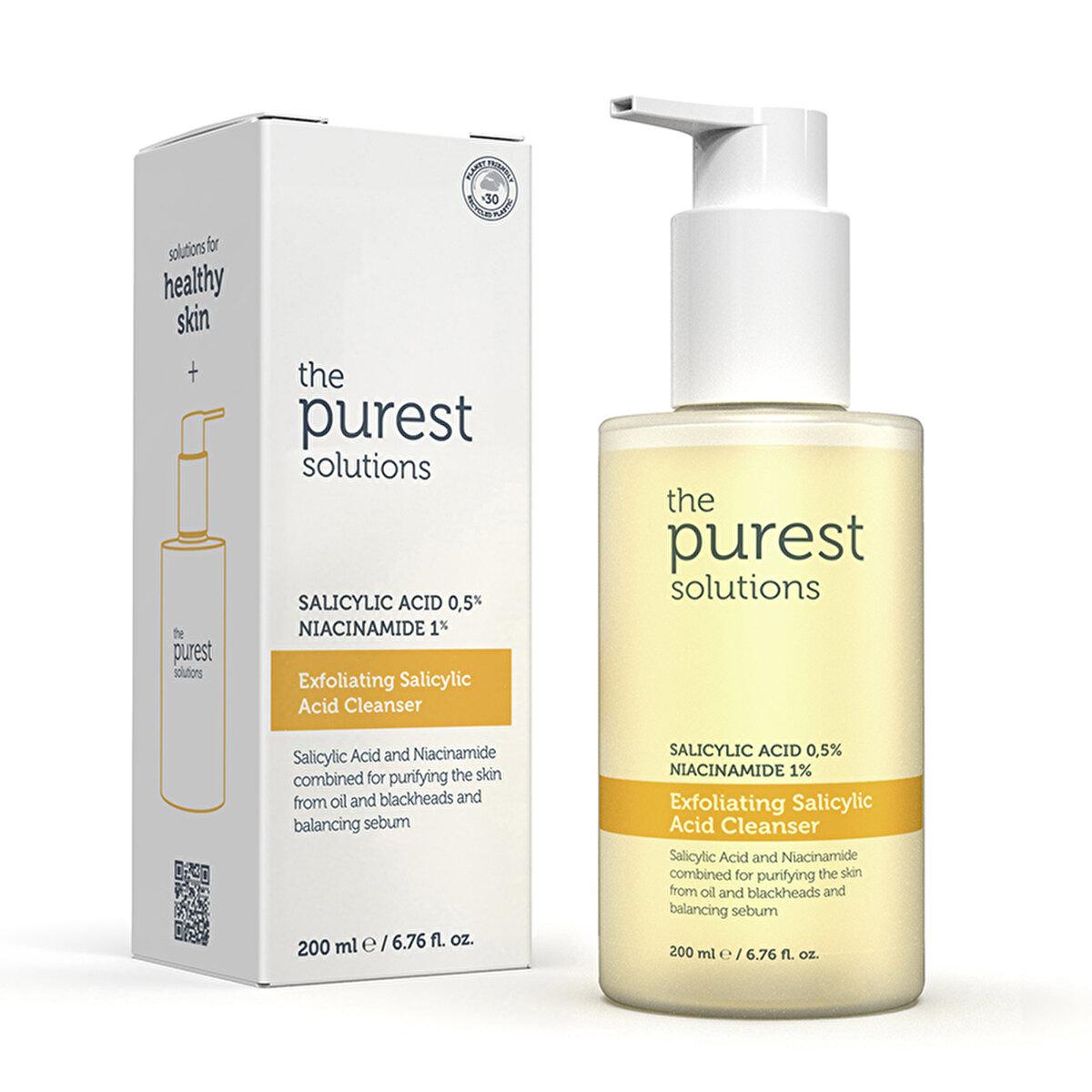 The Purest Solutions Facial Cleansing Gel for Oily Skin - Salicylic Acid & Niacinamide Enriched