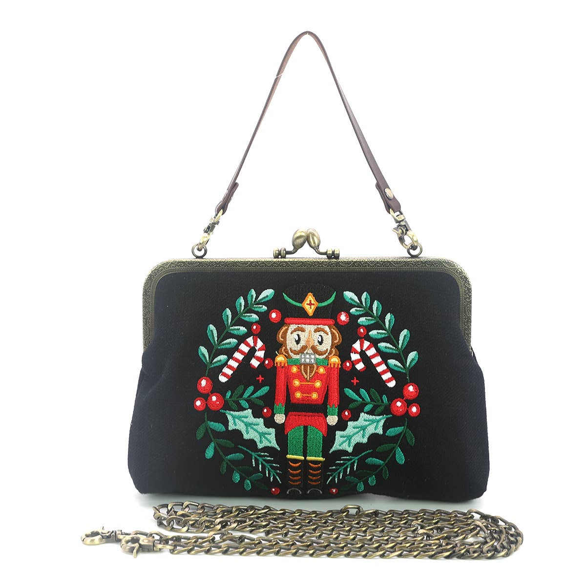 Nut Cracker Kiss Lock Bag