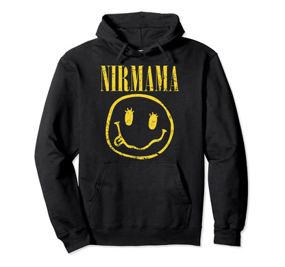 Nirmama Grunge Rock Mom 90S Rocker Mom Hoodie - Graphic Print for Adults