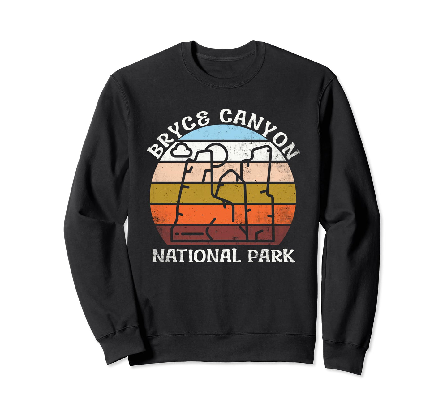 Bryce Canyon National Park Utah Sweatshirt - Minimalist Print Unisex