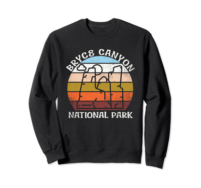 Bryce Canyon National Park Utah Sweatshirt - Minimalist Print Unisex