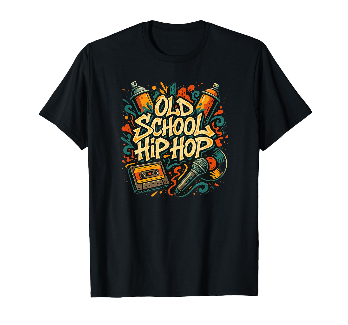 Raised Old School Hip Hop Rap Music T-Shirt - Streetwear Style Unisex