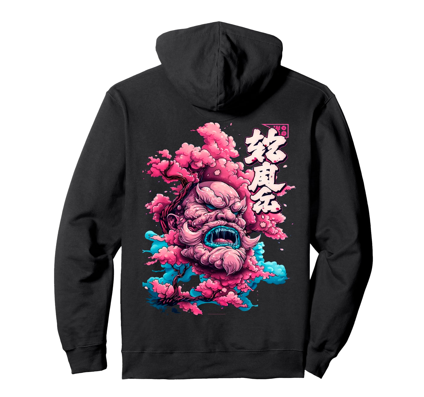 Backprint Japan Aesthetic Vaporwave Hoodie - Trendy Graphic Men Women