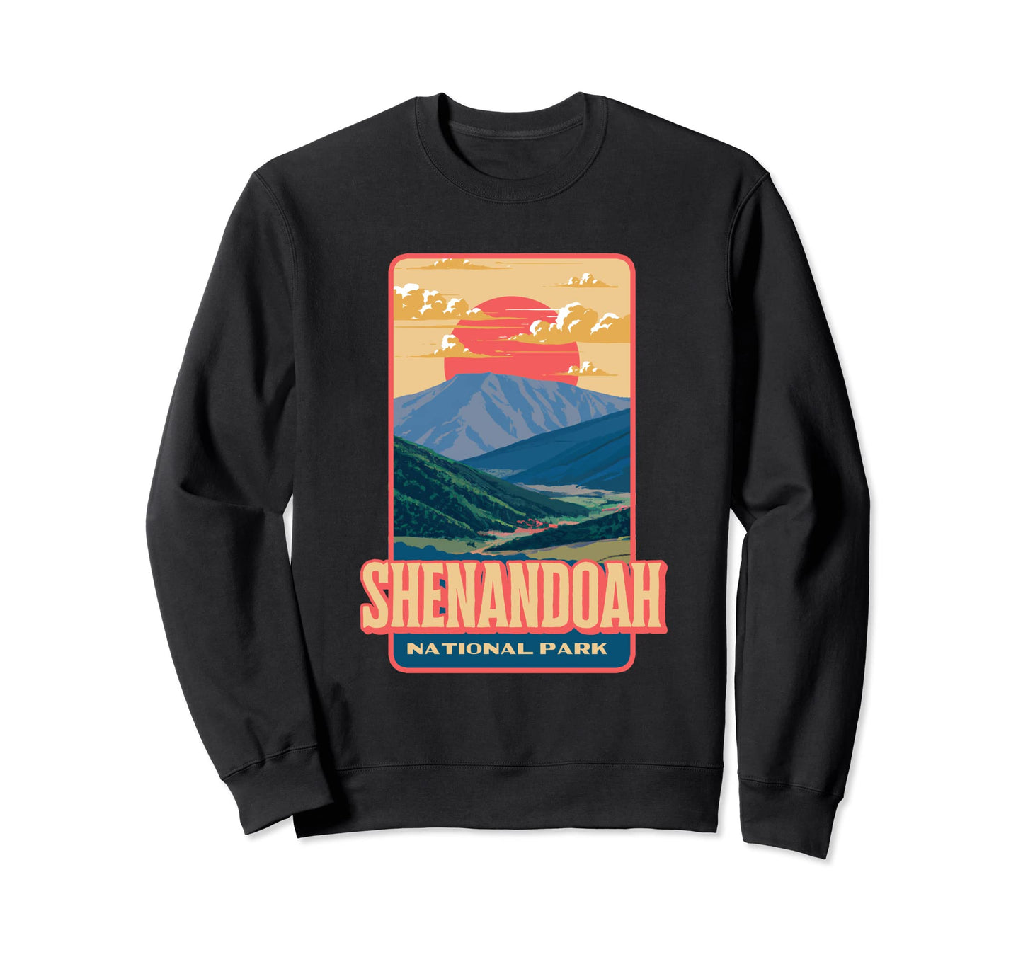 Shenandoah National Park Virginia Sweatshirt - Unique Graphic for Adults