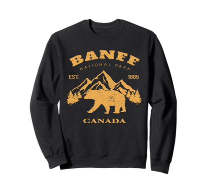 Banff National Park Canada Sweatshirt - Fun Novelty Design Men Women