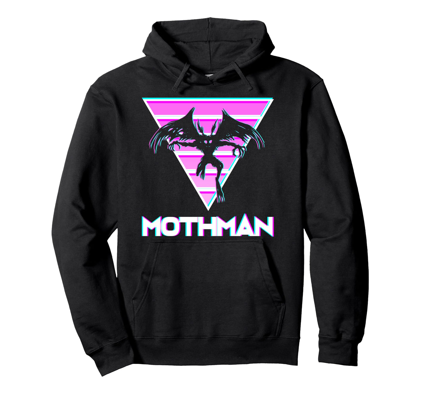 Vaporwave Aesthetic Mothman Hoodie - Streetwear Style for Adults