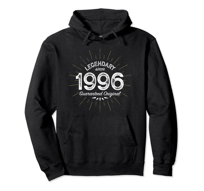 Legendary Since 1996 Birth Year Hoodie - Minimalist Print Men Women