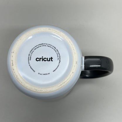 CIRCUT (10 Pack) Ceramic Mug Blank Grey Handle & Interior Infusible Ink White & Grey 15oz
