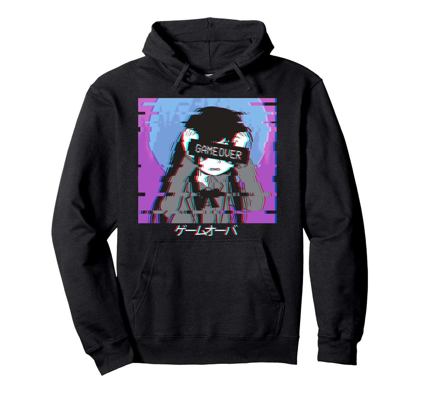 Vaporwave Aesthetic Game Over Sad Hoodie - Casual Everyday Wear Unisex