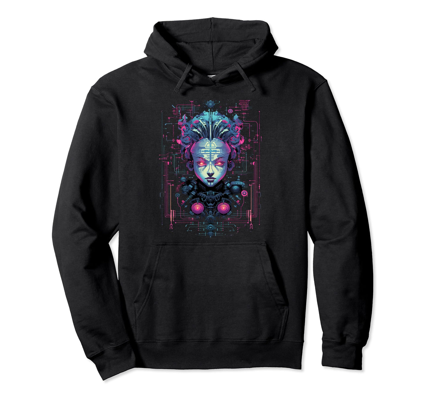 Vaporwave Aesthetics Psychedelic Hoodie - Casual Everyday Wear Unisex