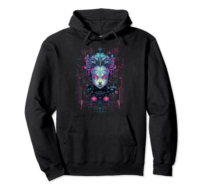Vaporwave Aesthetics Psychedelic Hoodie - Casual Everyday Wear Unisex