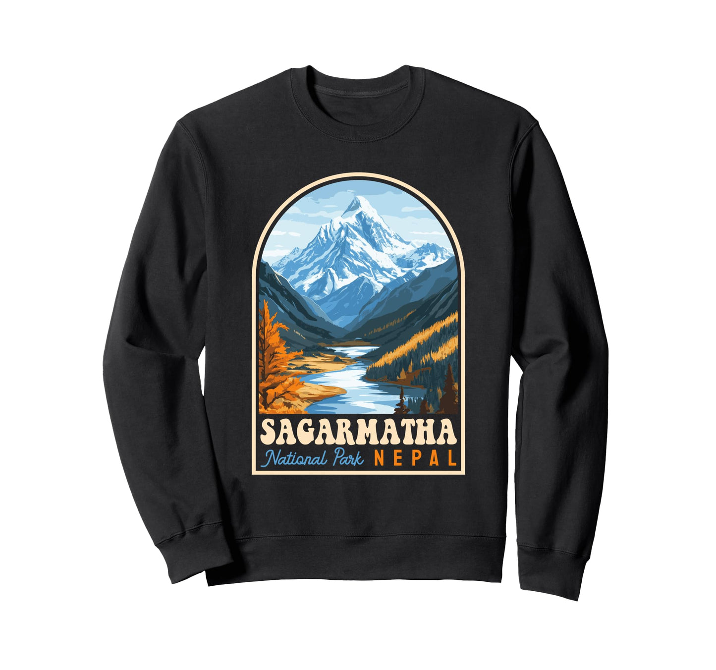 Sagarmatha National Park Sweatshirt - Casual Everyday Wear for Adults