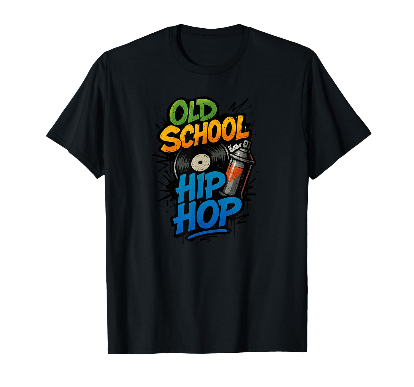Raised Old School Hip Hop Rap Music T-Shirt - Casual Everyday Wear Unisex