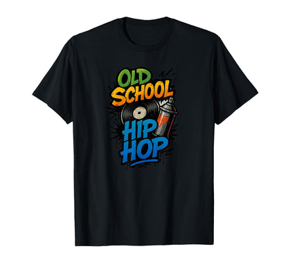 Raised Old School Hip Hop Rap Music T-Shirt - Casual Everyday Wear Unisex
