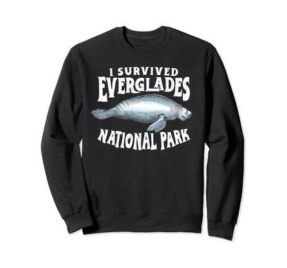 I Survived Everglades National Park Sweatshirt - Minimalist Print Unisex