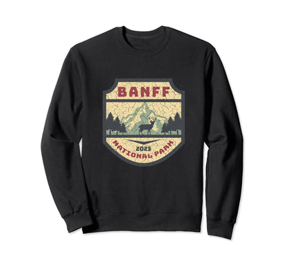 2023 Canadian Banff National Park Sweatshirt - Unique Graphic Men Women
