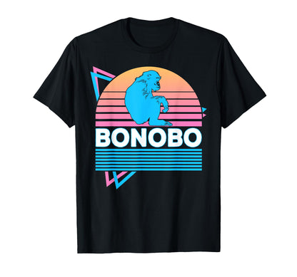 Bonobo Vaporwave Aesthetic T-Shirt - Graphic Print Unisex