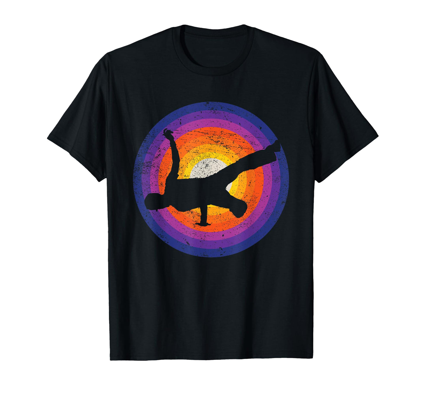 Break Dancing B Pose Hip Hop Old School T-Shirt - Trendy Graphic Men Women