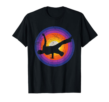 Break Dancing B Pose Hip Hop Old School T-Shirt - Trendy Graphic Men Women