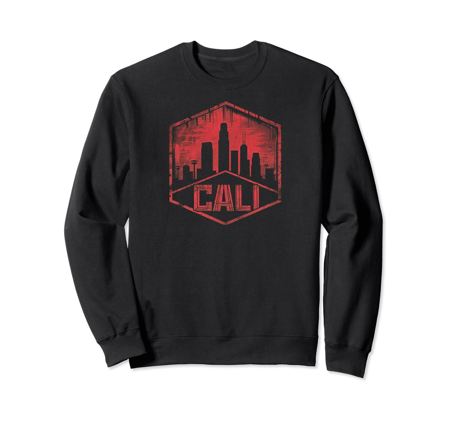 Cali Grit 90S Grunge Urbandecay Sweatshirt - Fun Novelty Design for Adults