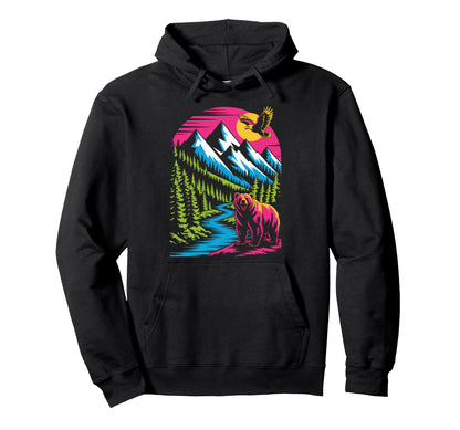 Camping Nature Lover 90S Hoodie - Casual Everyday Wear Unisex