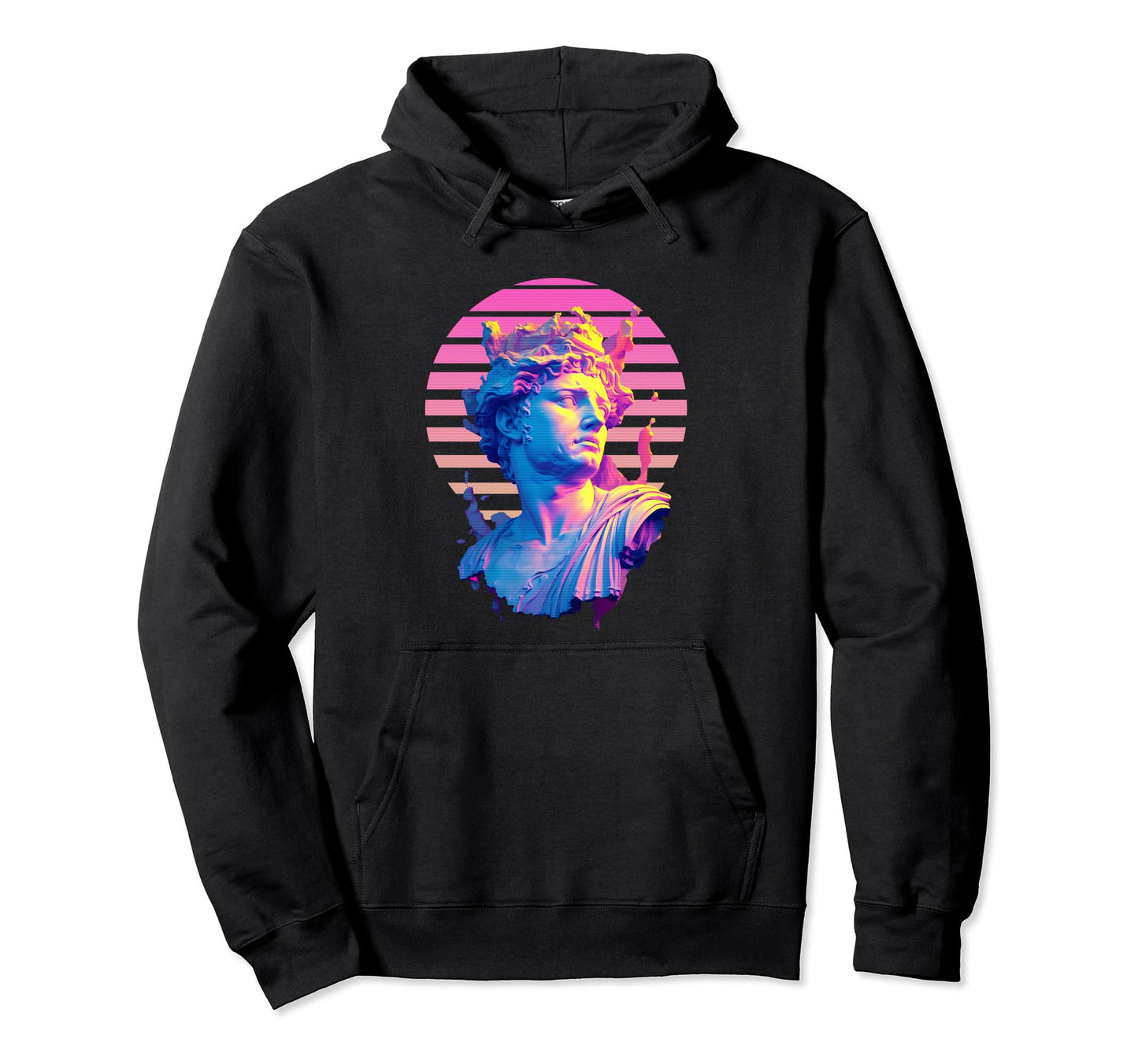 Prometheus Vaporwave Aesthetic Hoodie - Casual Everyday Wear for Adults